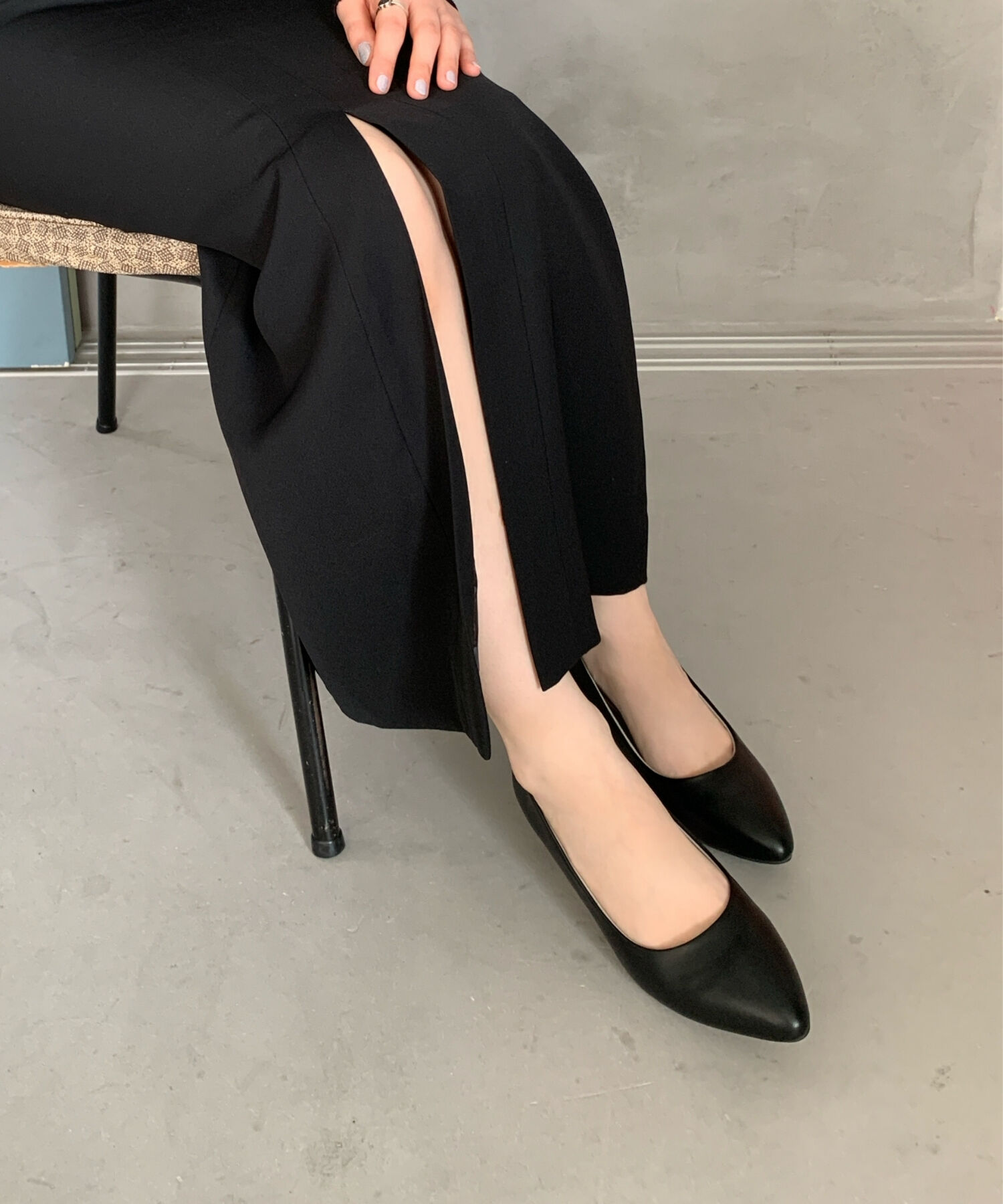 ORiental TRaffic「【WEB限定 / 累計9万足突破】 ミドルヒール パンプス /R-4008  ヒール5.5cm シンプル オフィス クッション」|パンプス|