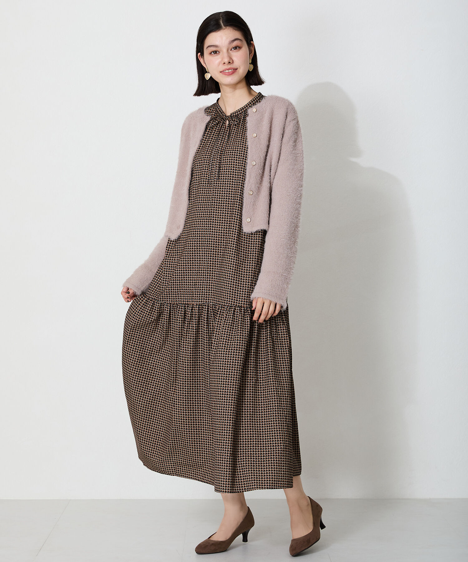 ORiental TRaffic「【WEB限定 / 累計9万足突破】 ミドルヒール パンプス /R-4008  ヒール5.5cm シンプル オフィス クッション」|パンプス|