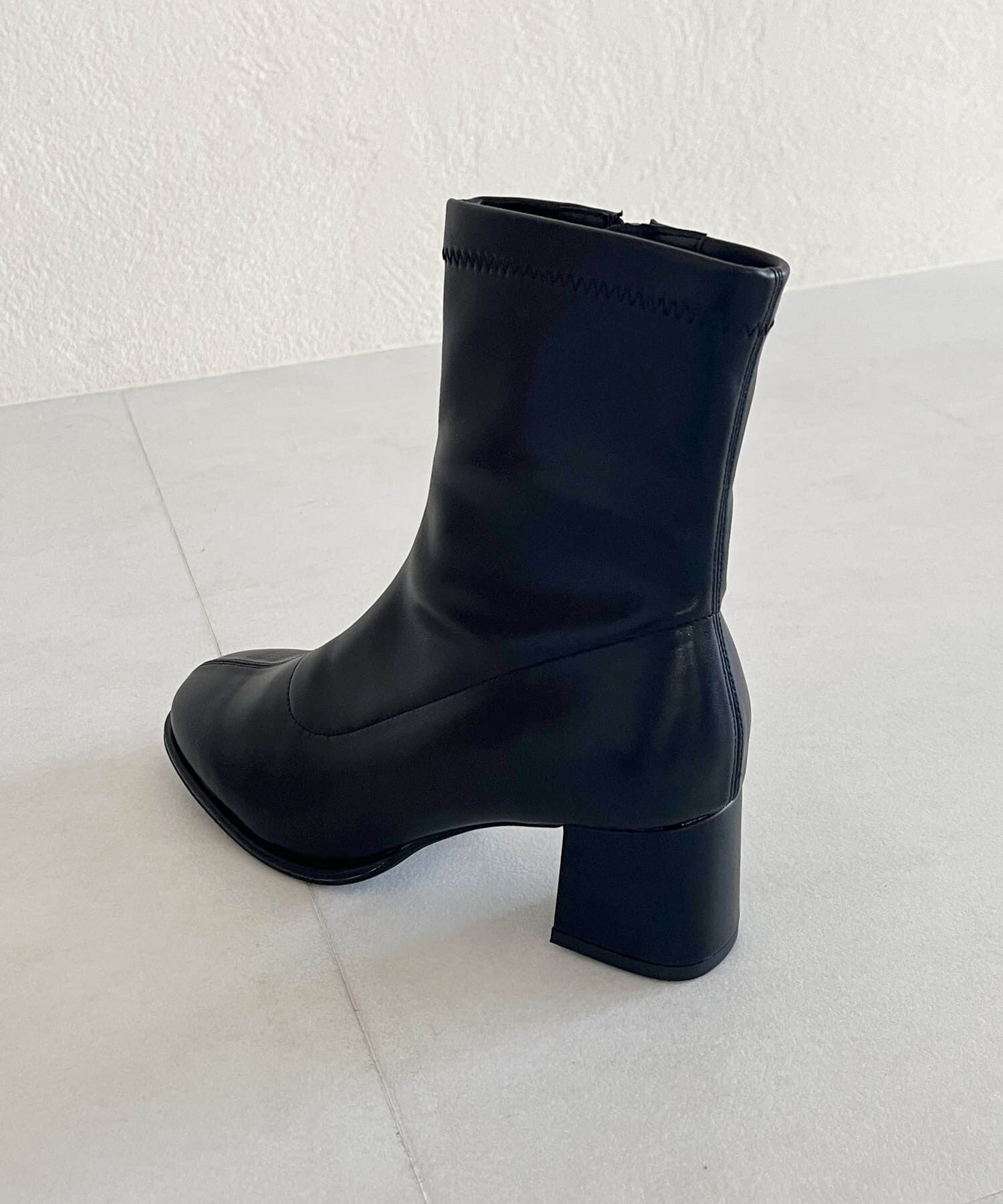 ORiental TRaffic「ラウンドトゥストレッチブーツ/31425」|ショートブーツ|