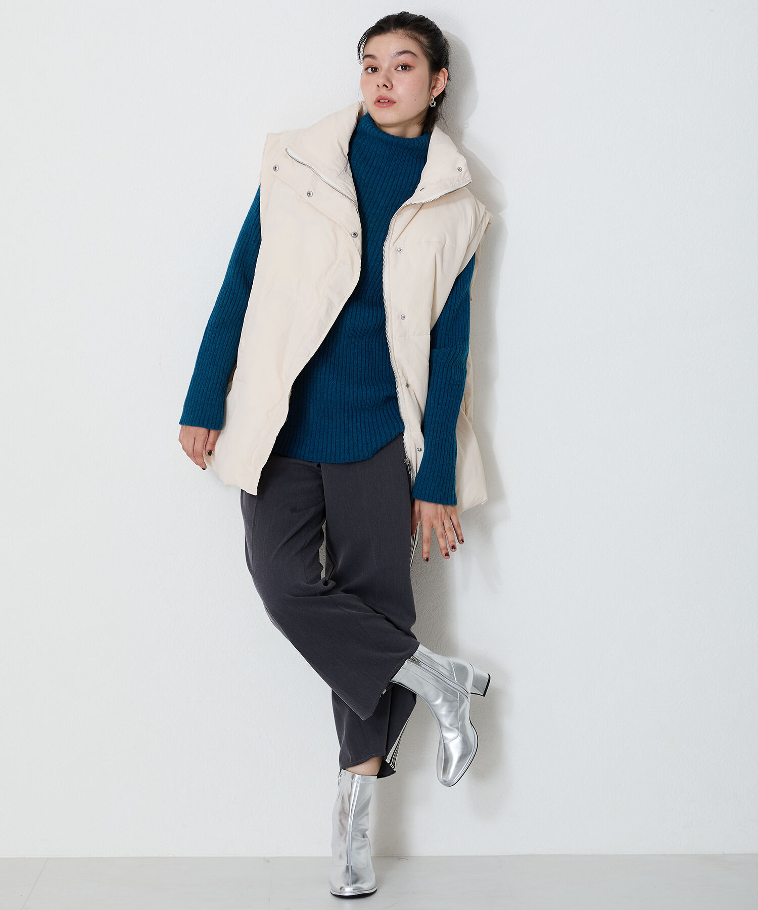 ORiental TRaffic「ラウンドトゥストレッチブーツ/31425」|ショートブーツ|