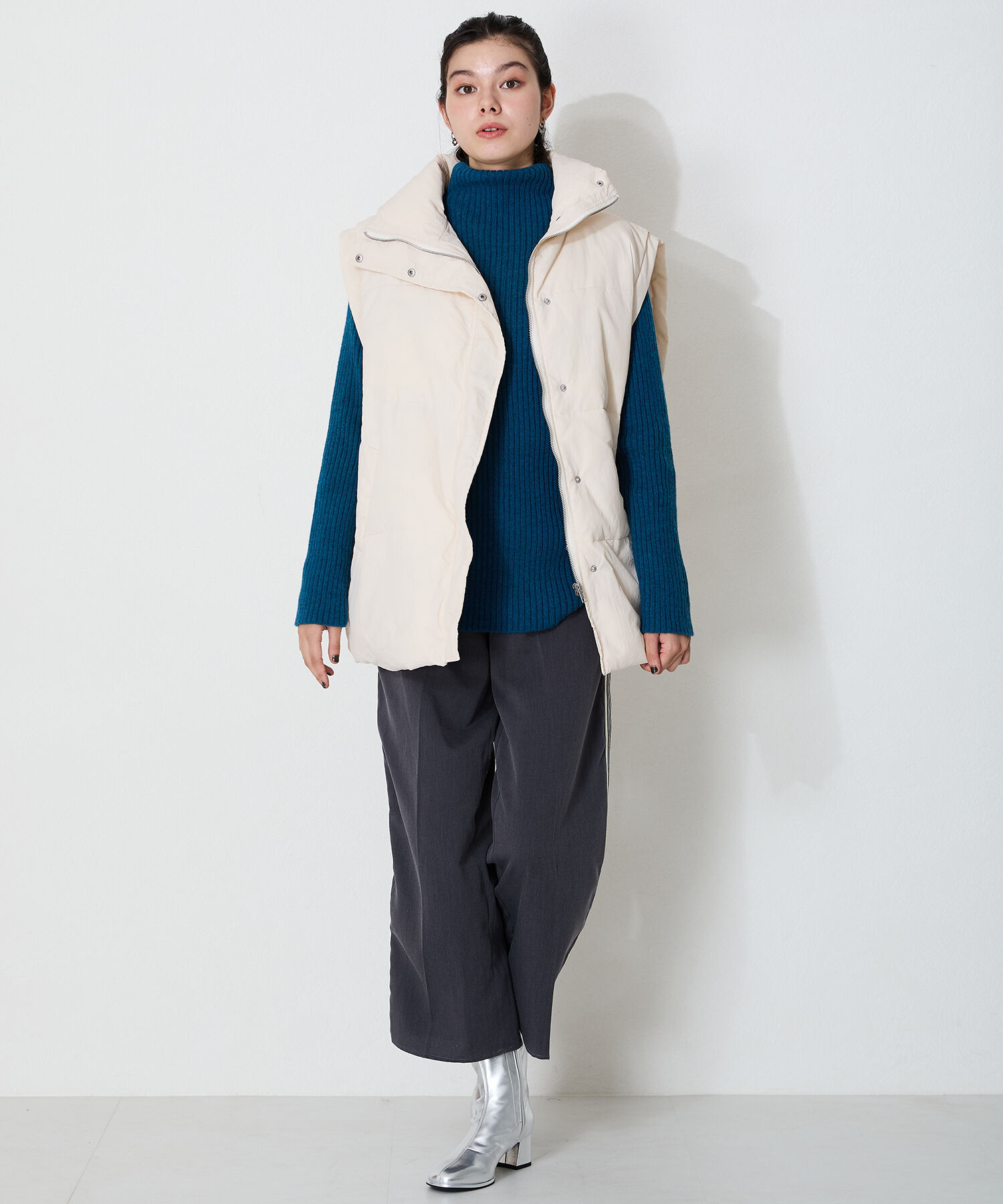 ORiental TRaffic「ラウンドトゥストレッチブーツ/31425」|ショートブーツ|