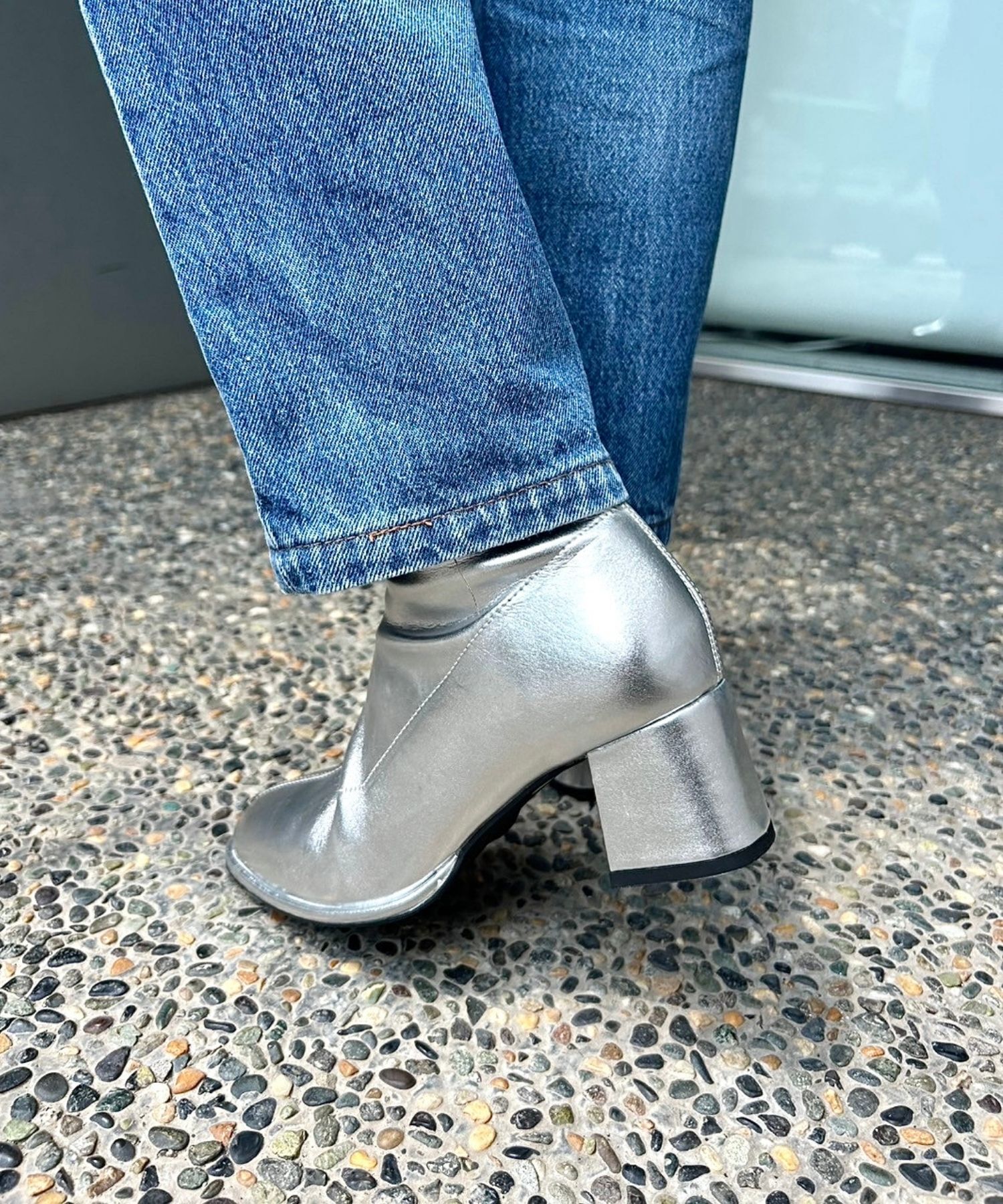 ORiental TRaffic「ラウンドトゥストレッチブーツ/31425」|ショートブーツ|