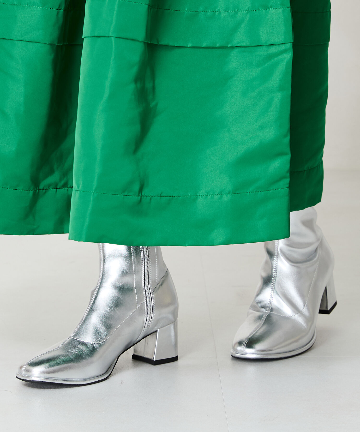 ORiental TRaffic「ラウンドトゥストレッチブーツ/31425」|ショートブーツ|