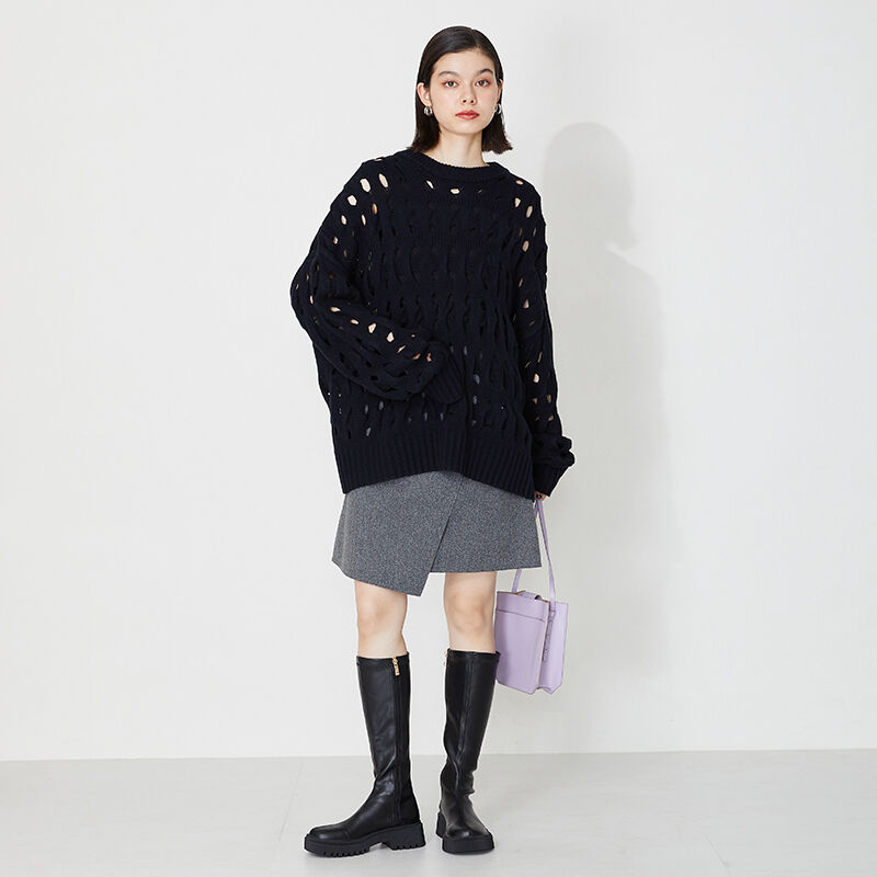 ORiental TRaffic「厚底ストレッチロングブーツ/31508」|ロングブーツ|