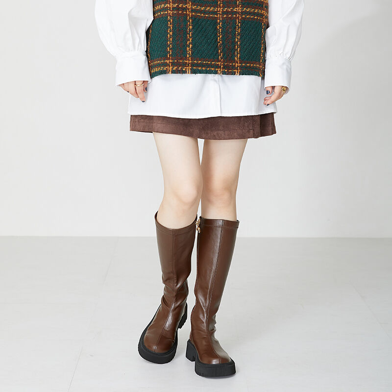 ORiental TRaffic「厚底ストレッチロングブーツ/31508」|ロングブーツ|