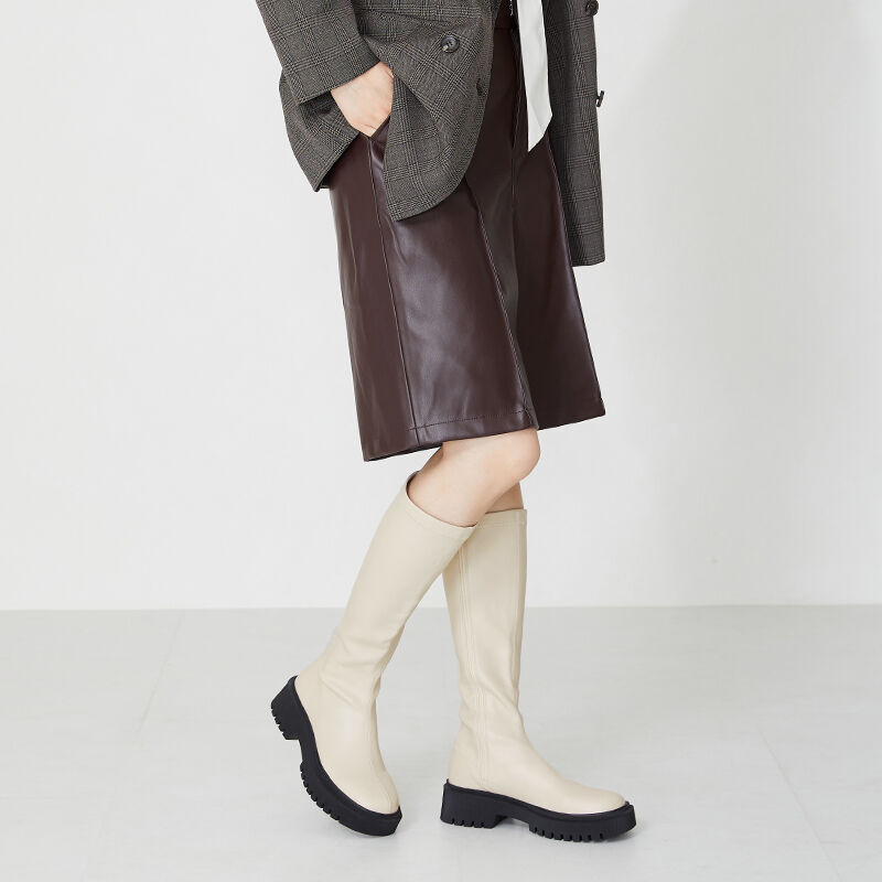 ORiental TRaffic「厚底ストレッチロングブーツ/31508」|ロングブーツ|