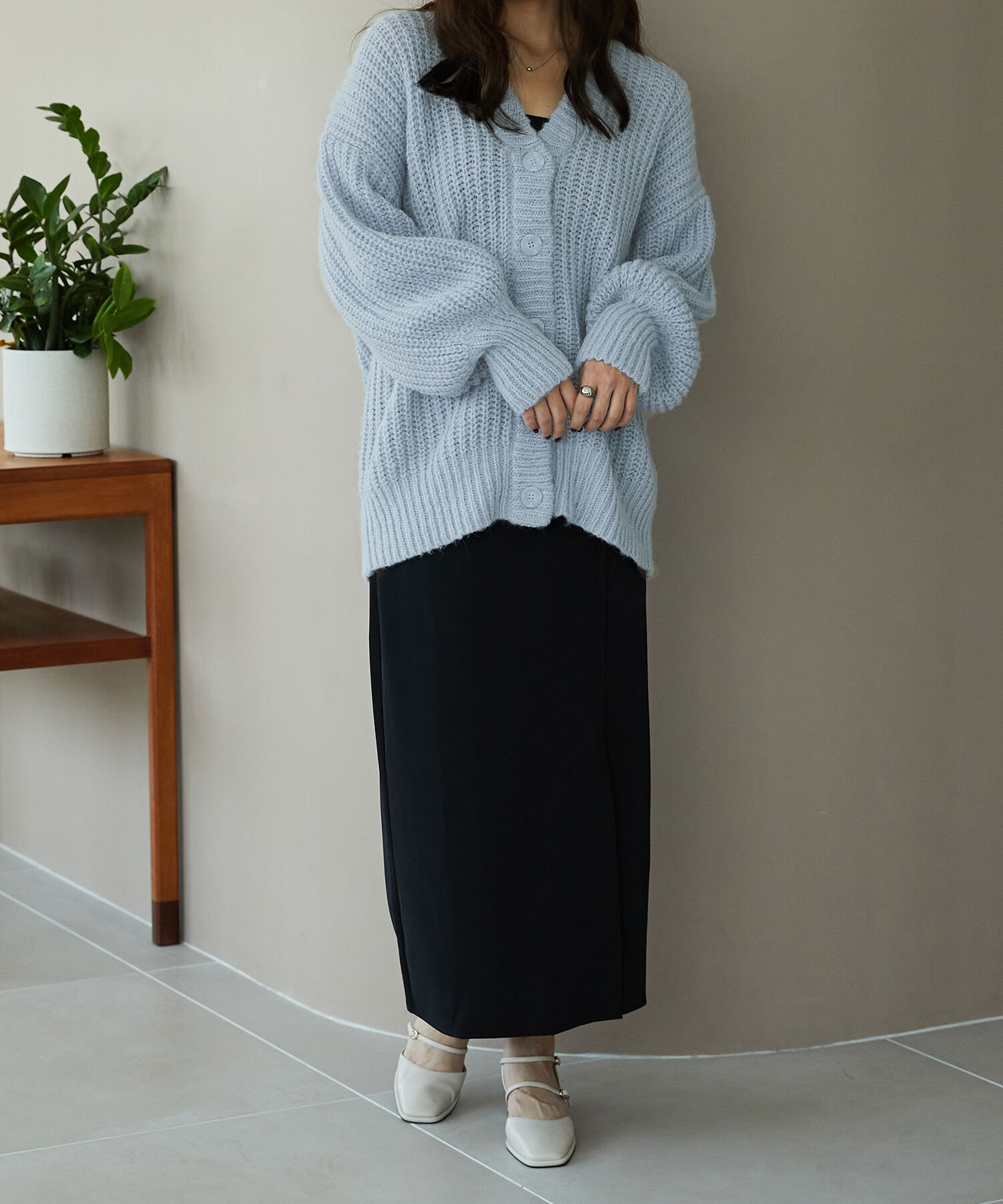 ORiental TRaffic「Vネックニットカーディガン/MO33N01」|ニット・セーター|