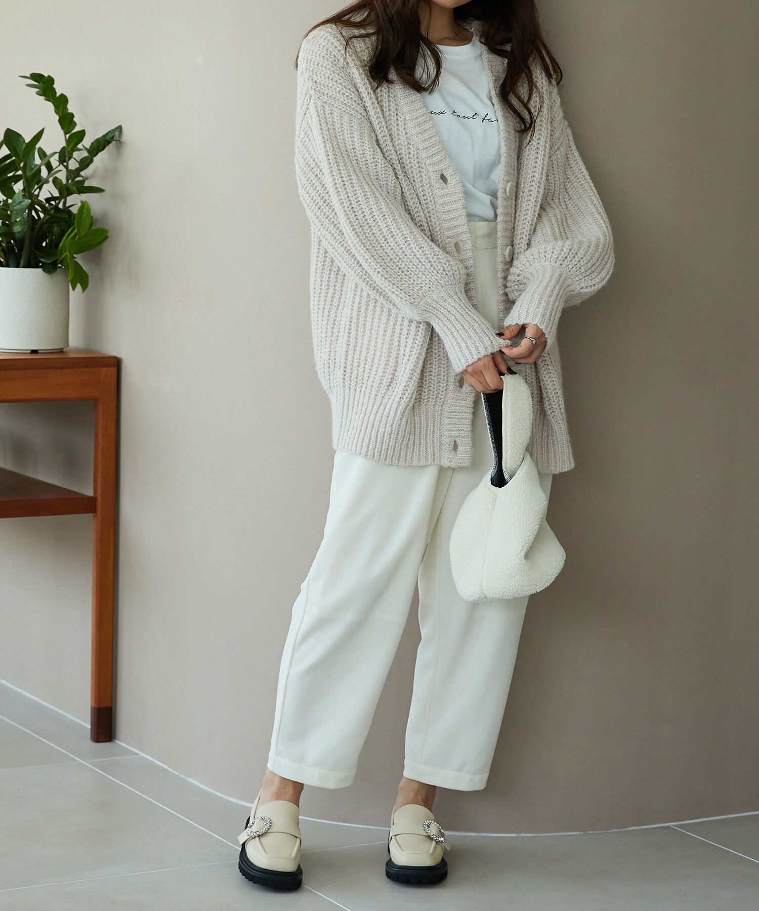 ORiental TRaffic「Vネックニットカーディガン/MO33N01」|ニット・セーター|