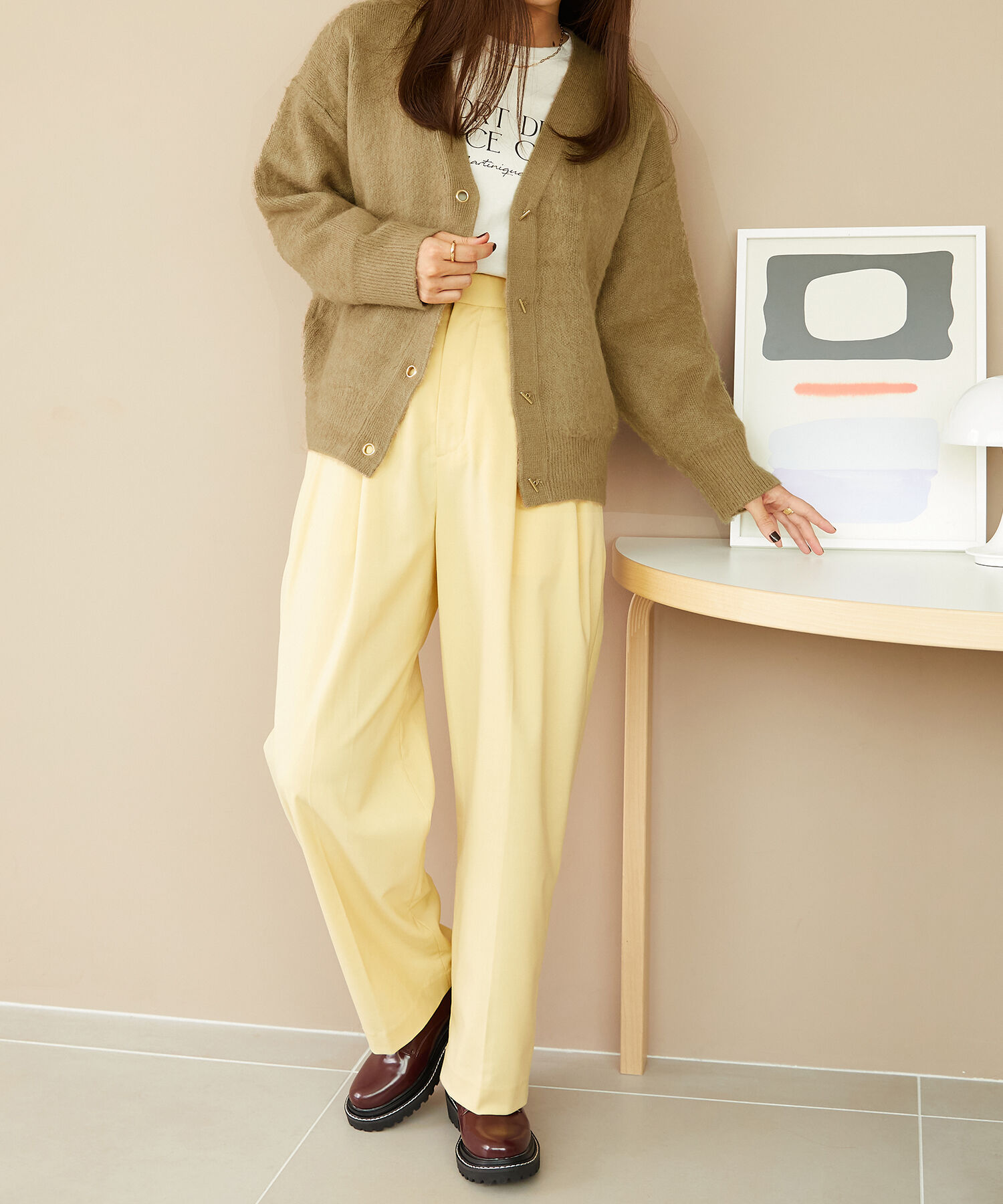 ORiental TRaffic「Vネックニットカーディガン/MO33N02」|ニット・セーター|