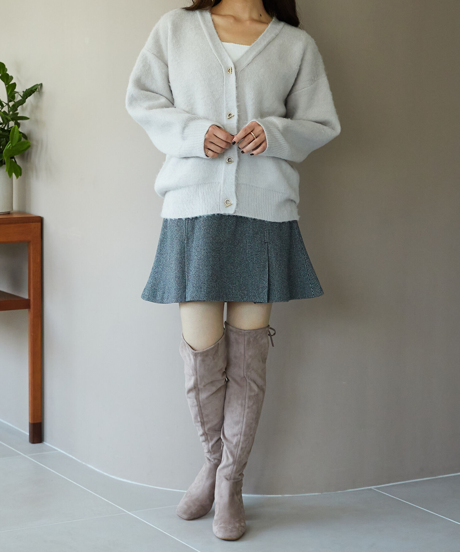 ORiental TRaffic「Vネックニットカーディガン/MO33N02」|ニット・セーター|