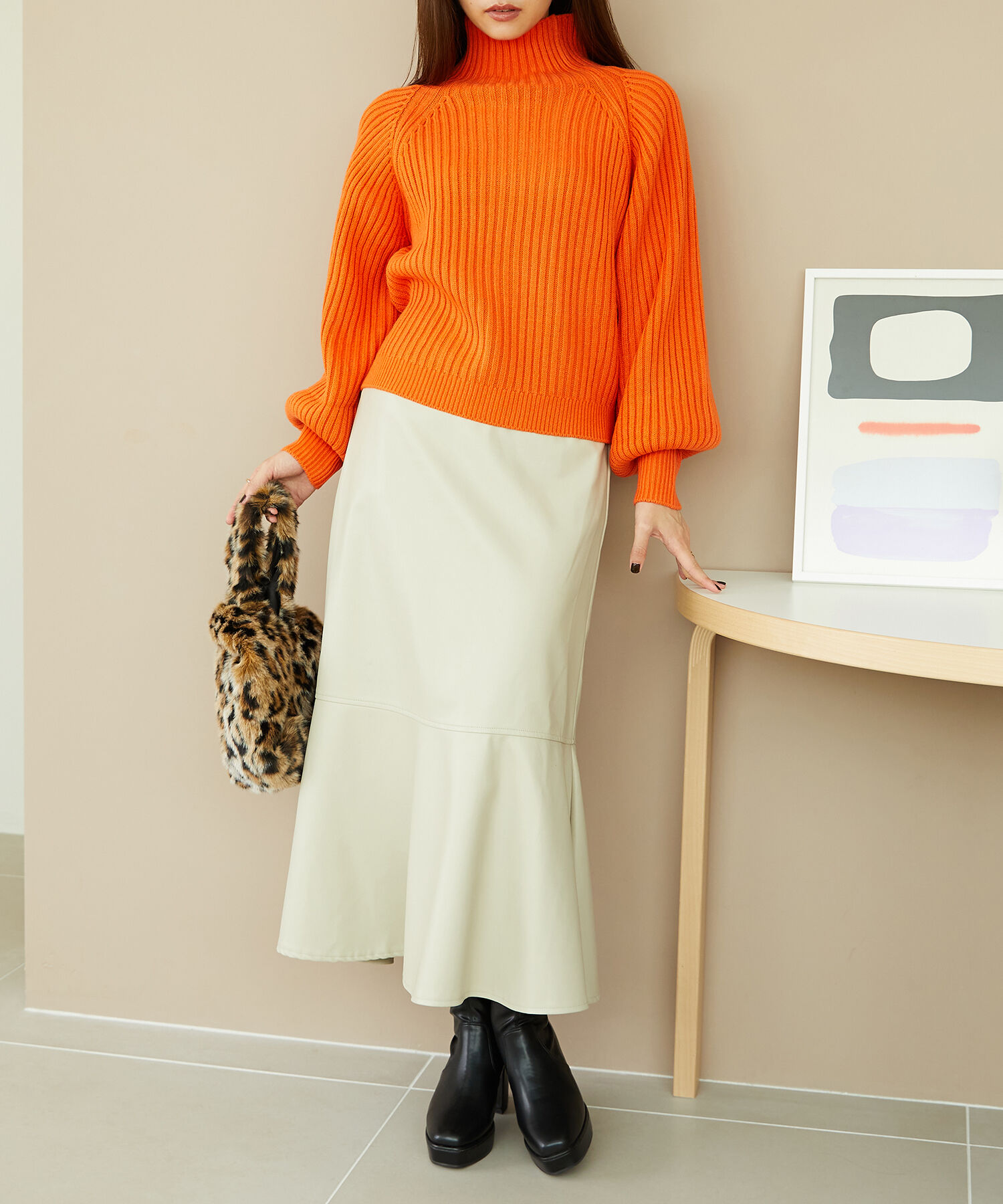 ORiental TRaffic「ハイネックボリュームスリーブニット/MO33N04」|ニット・セーター|