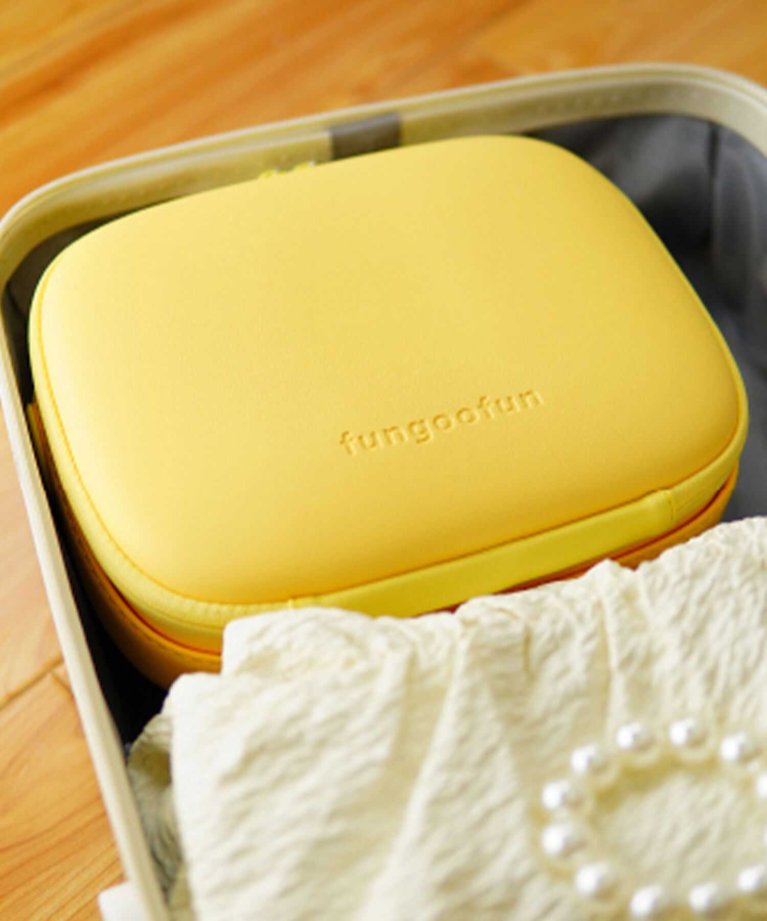 fungoofun「【WEB限定】EVAミラー付きポーチ/G-0024 ポーチ 人気 売れてる トレンド」|ハンドバッグ|