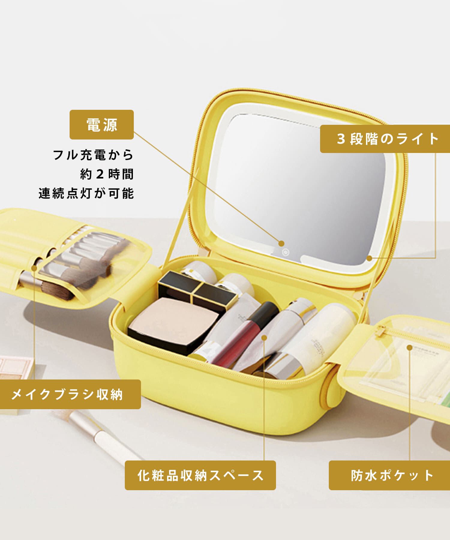 fungoofun「【WEB限定】EVAミラー付きポーチ/G-0024 ポーチ 人気 売れてる トレンド」|ハンドバッグ|