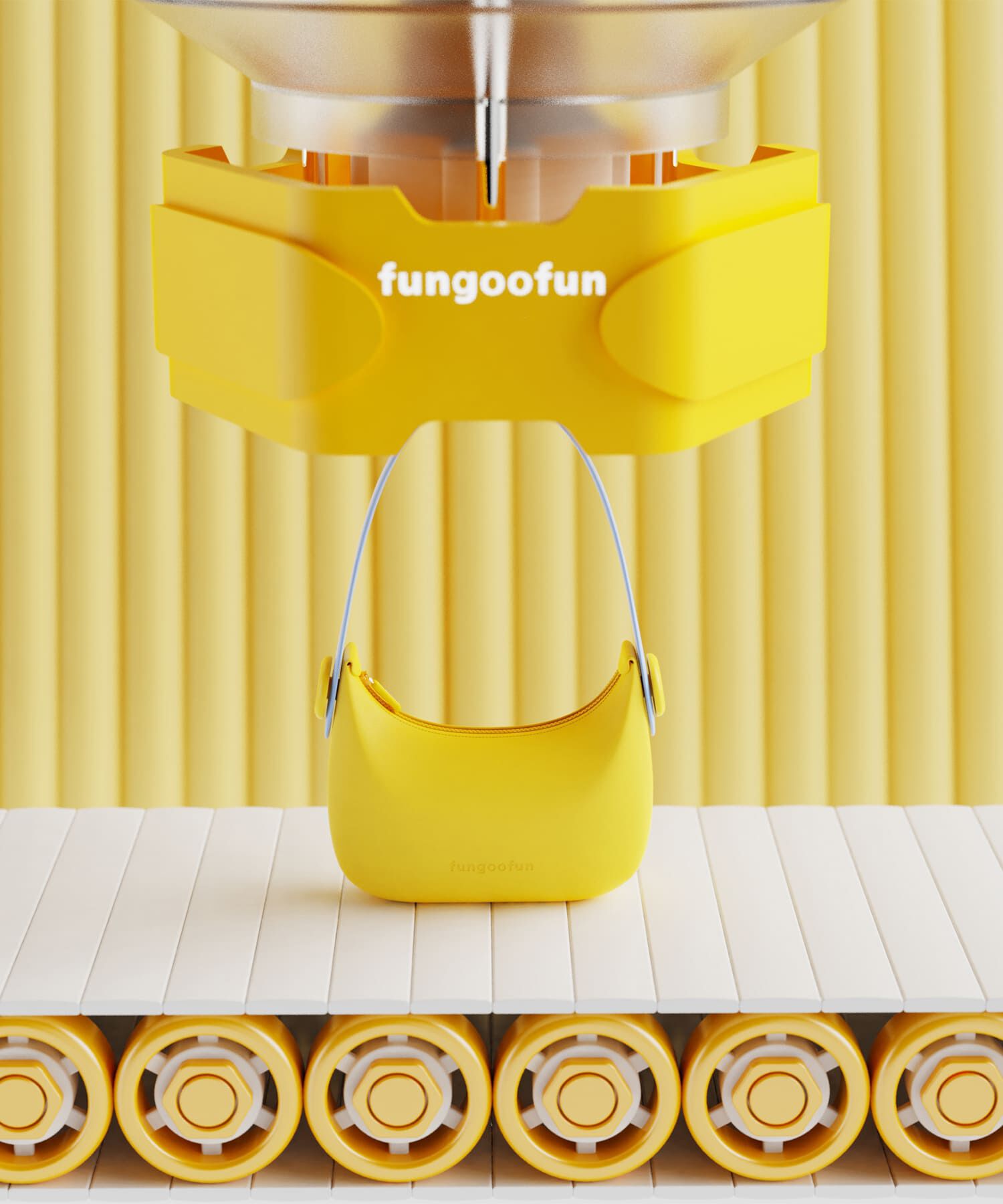 fungoofun「【WEB限定】EVA2way半月型ショルダーバッグ/G-0012 人気 トレンド　売れてる」|ショルダー・メッセンジャー|