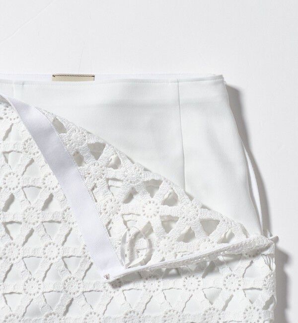 UNITED ARROWS「コード  エンブロイダリー タイトスカート」|スカート|