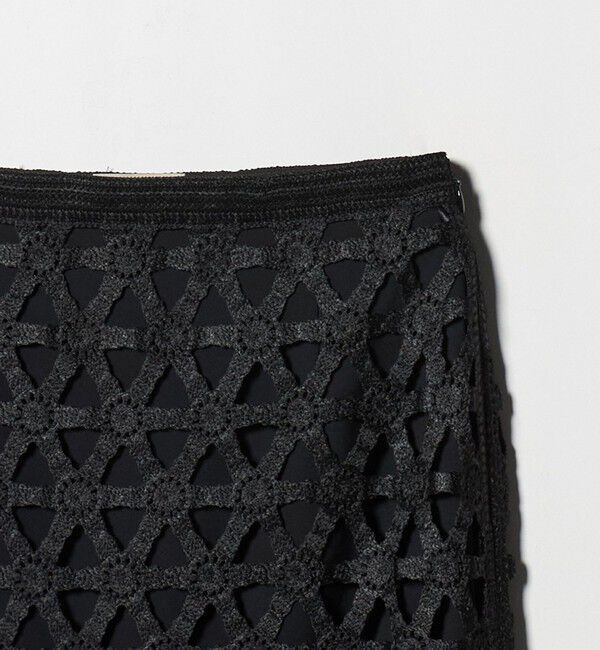 UNITED ARROWS「コード  エンブロイダリー タイトスカート」|スカート|