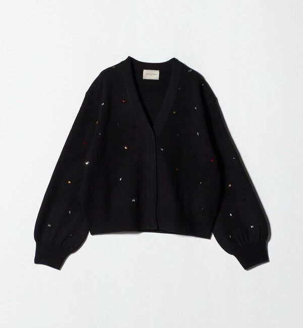 UNITED ARROWS「ラインストーン カーディガン」|カーディガン|