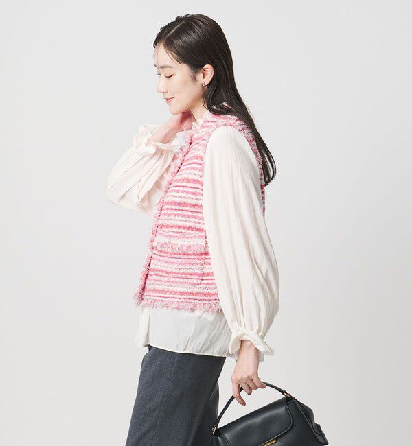 UNITED ARROWS「カラーミックス ツイードライク ベスト」|ベスト・ジレ|