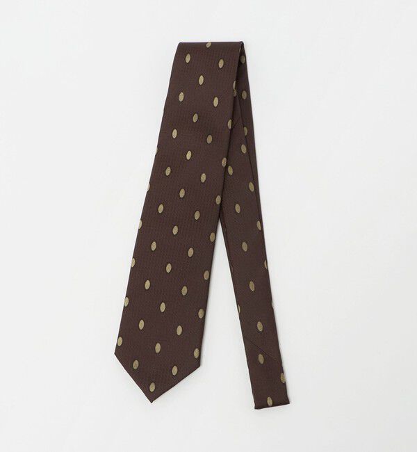 UNITED ARROWS「オーバル  ジャガード ネクタイ」|ネクタイ・蝶ネクタイ|DK.BROWN