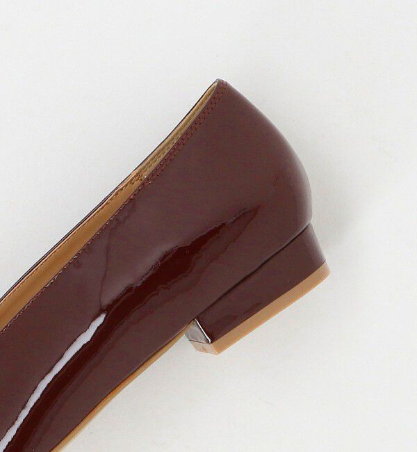 UNITED ARROWS「エナメル レースアップ フラットシューズ」|パンプス|