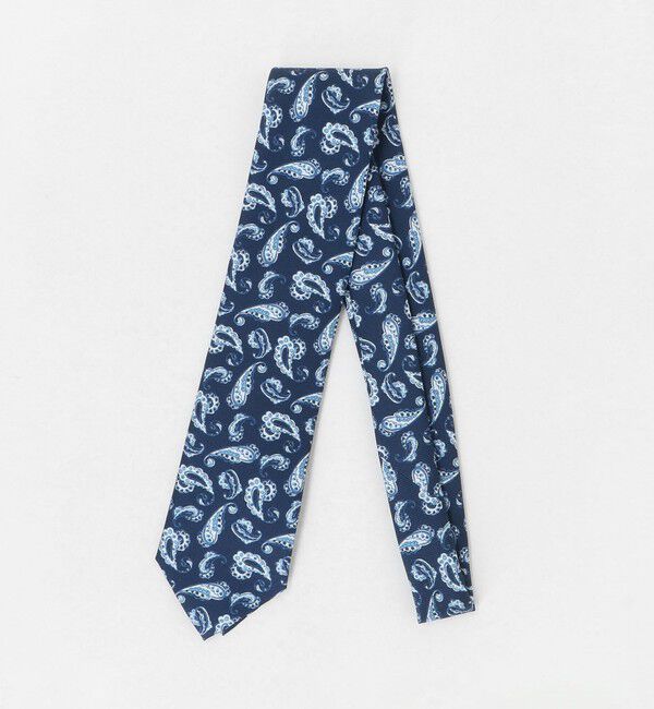 UNITED ARROWS「＜ERRICO FORMICOLA＞ペイズリー プリント ネクタイ」|ネクタイ・蝶ネクタイ|NAVY