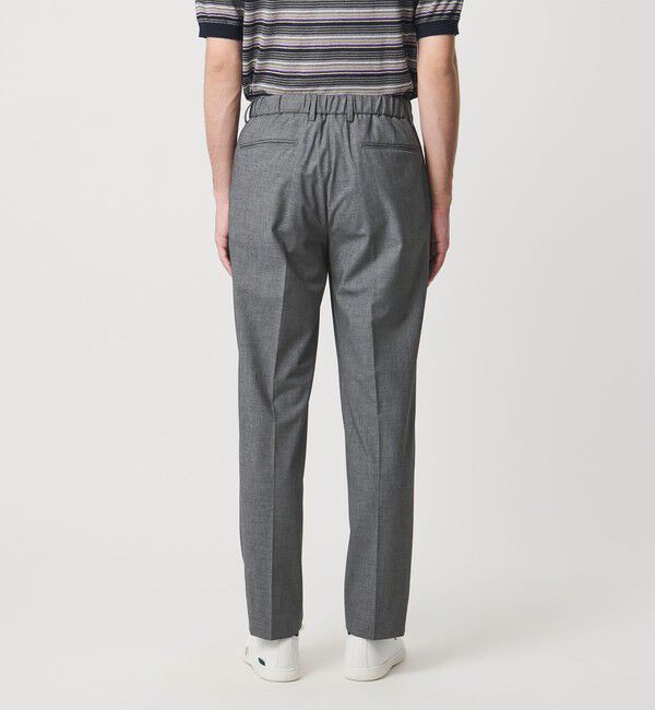 UNITED ARROWS「TR バックシャーリング １プリーツ イージー スラックス　ストレッチ 接触冷感」|スラックス|