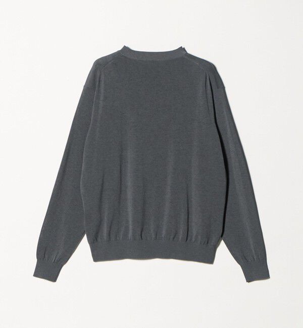 UNITED ARROWS「ハイツイストコットン ハイゲージ クルーネックニット 接触冷感」|ニット・セーター|