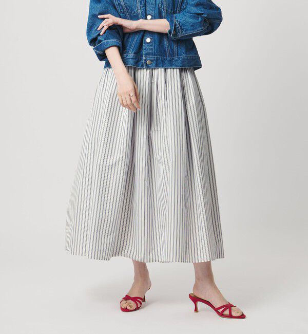 UNITED ARROWS「タフタ ボリューム ギャザースカート」|スカート|