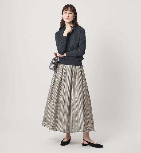 UNITED ARROWS「タフタ ボリューム ギャザースカート」|スカート|