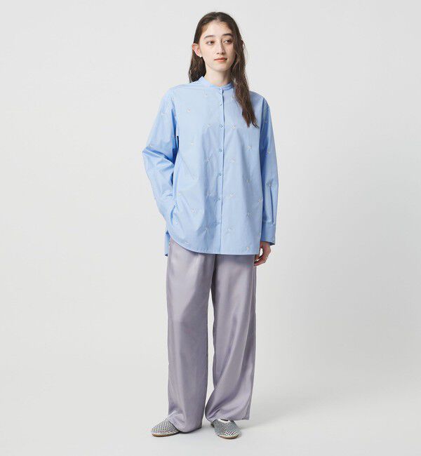 UNITED ARROWS「シルクライク イージーパンツ」|チノ|