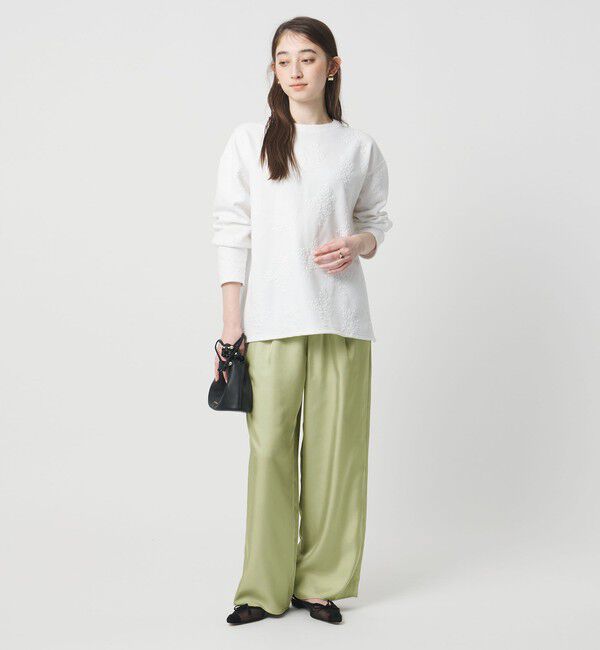 UNITED ARROWS「シルクライク イージーパンツ」|チノ|