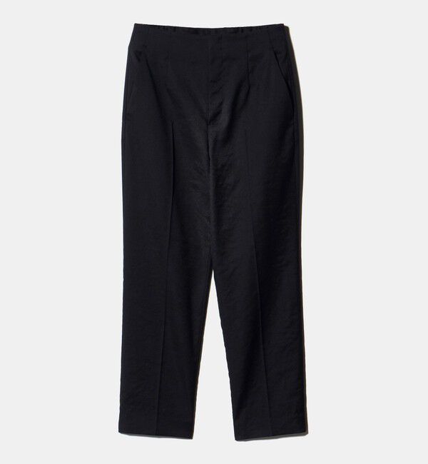 UNITED ARROWS「シャイニー スリム パンツ ‐ストレッチ ウォッシャブル‐」|スラックス|BLACK