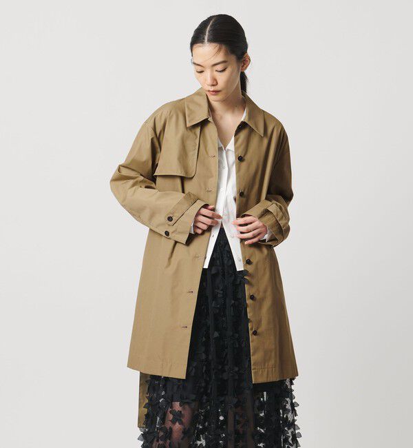 AEWEN MATOPH「＜AEWEN MATOPH＞トレンチライク ワンピースコート ‐ ウォッシャブル ‐」|その他|BEIGE
