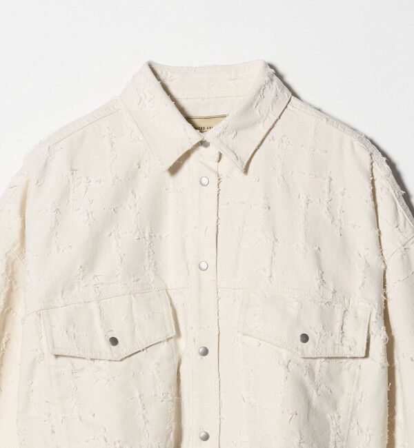 UNITED ARROWS「ジャガード ワーク シャツ ジャケット ‐ウォッシャブル‐」|テーラードジャケット|