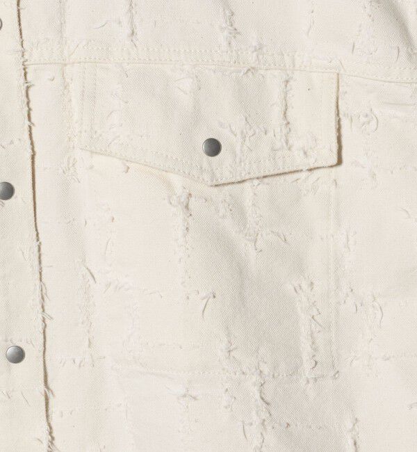 UNITED ARROWS「ジャガード ワーク シャツ ジャケット ‐ウォッシャブル‐」|テーラードジャケット|