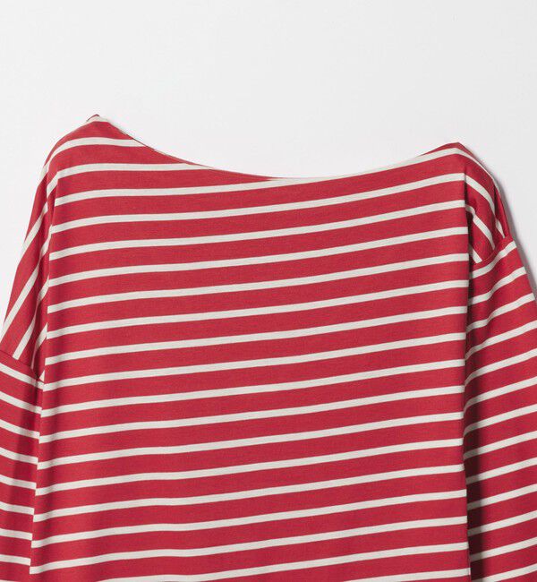 EMMEL REFINES「＜EMMEL REFINES＞EM アシンメトリー ボーダー ロンT」|Tシャツ・カットソー|