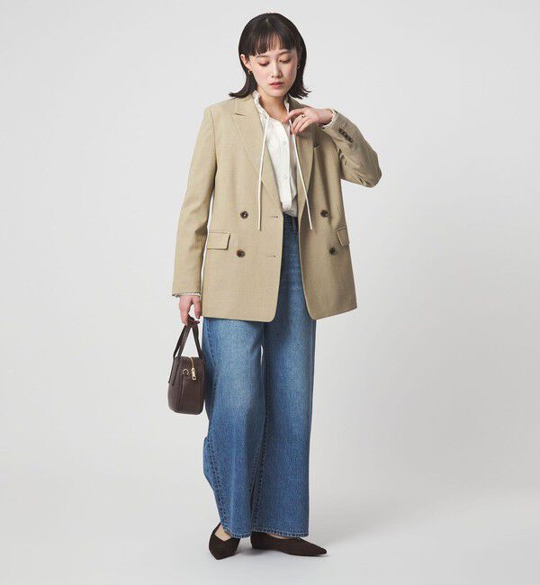 UNITED ARROWS green label relaxing「［size SHORTあり］ラミーブレンド ダブル ジャケット」|テーラードジャケット|