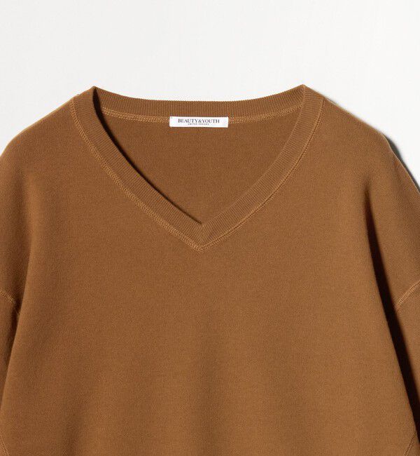 BEAUTY&YOUTH UNITED ARROWS「ソフトコットン Vネック スムース ニットプルオーバー ウォッシャブル」|ニット・セーター|