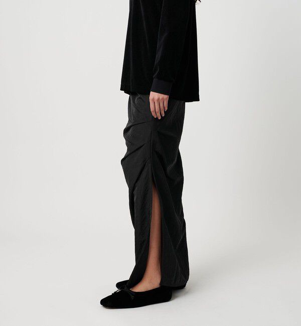 ATTISESSION「＜ATTISESSION＞ナイロン ドレープ ロング スカート」|スカート|