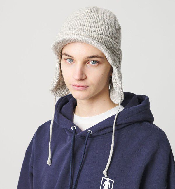 California General Store「＜CGS.＞T/W イヤー ニットキャップ」|ニット帽|LT.GRAY
