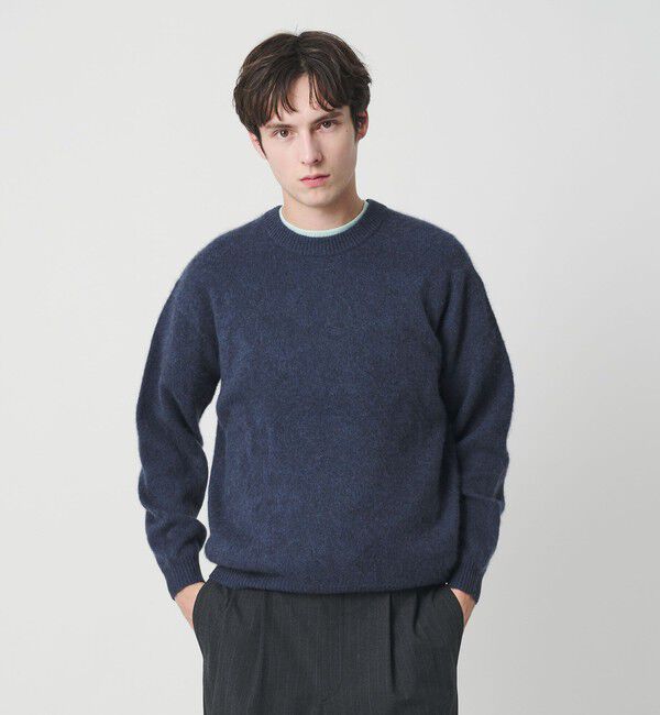 BEAUTY&YOUTH UNITED ARROWS「ブラッシュド ヤク クルーネック ニット」|ニット・セーター|