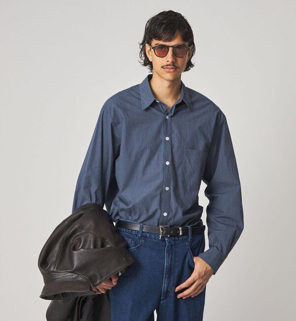 STEVEN ALAN「＜Steven Alan＞ オーガニックコットン マイクロチェック リバースシーム シャツ LOOSE」|シャツ・ブラウス|