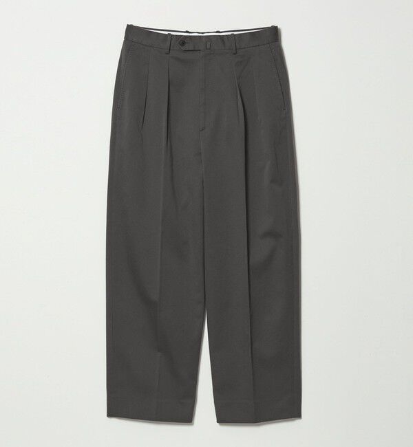 STEVEN ALAN「＜Steven Alan＞ ウエポン ニドム イン ツープリーツ ドレス トラウザーズ」|スラックス|DK.GRAY