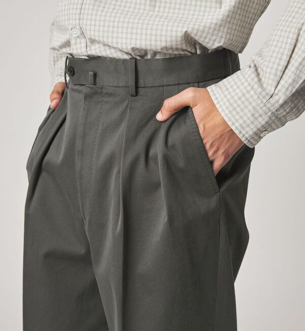 STEVEN ALAN「＜Steven Alan＞ ウエポン ニドム イン ツープリーツ ドレス トラウザーズ」|スラックス|