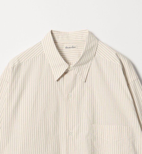 STEVEN ALAN「＜Steven Alan＞ ヘイズ ストライプ レギュラーカラー シャツ NARROW」|シャツ・ブラウス|