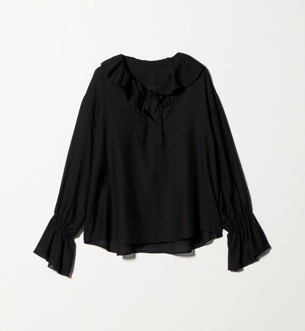 BEAUTY&YOUTH UNITED ARROWS「ラッフル スキッパーブラウス」|シャツ・ブラウス|