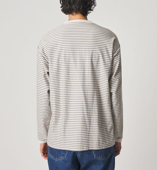STEVEN ALAN「＜Steven Alan＞ オーガニックコットン アソート ボーダー ロングスリーブ Tシャツ BOLD」|Tシャツ・カットソー|