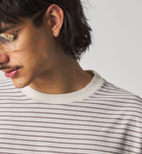 STEVEN ALAN「＜Steven Alan＞ オーガニックコットン アソート ボーダー ロングスリーブ Tシャツ BOLD」|Tシャツ・カットソー|