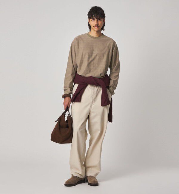 STEVEN ALAN「＜Steven Alan＞ オーガニックコットン アソート ボーダー ロングスリーブ Tシャツ BOLD」|Tシャツ・カットソー|