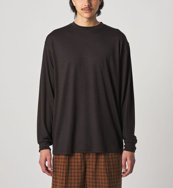 STEVEN ALAN「＜Steven Alan＞ メリノウール クルーネック ロングスリーブ Tシャツ」|Tシャツ・カットソー|